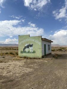 Image of milk station building in Culli Culli, Alto Bolivia